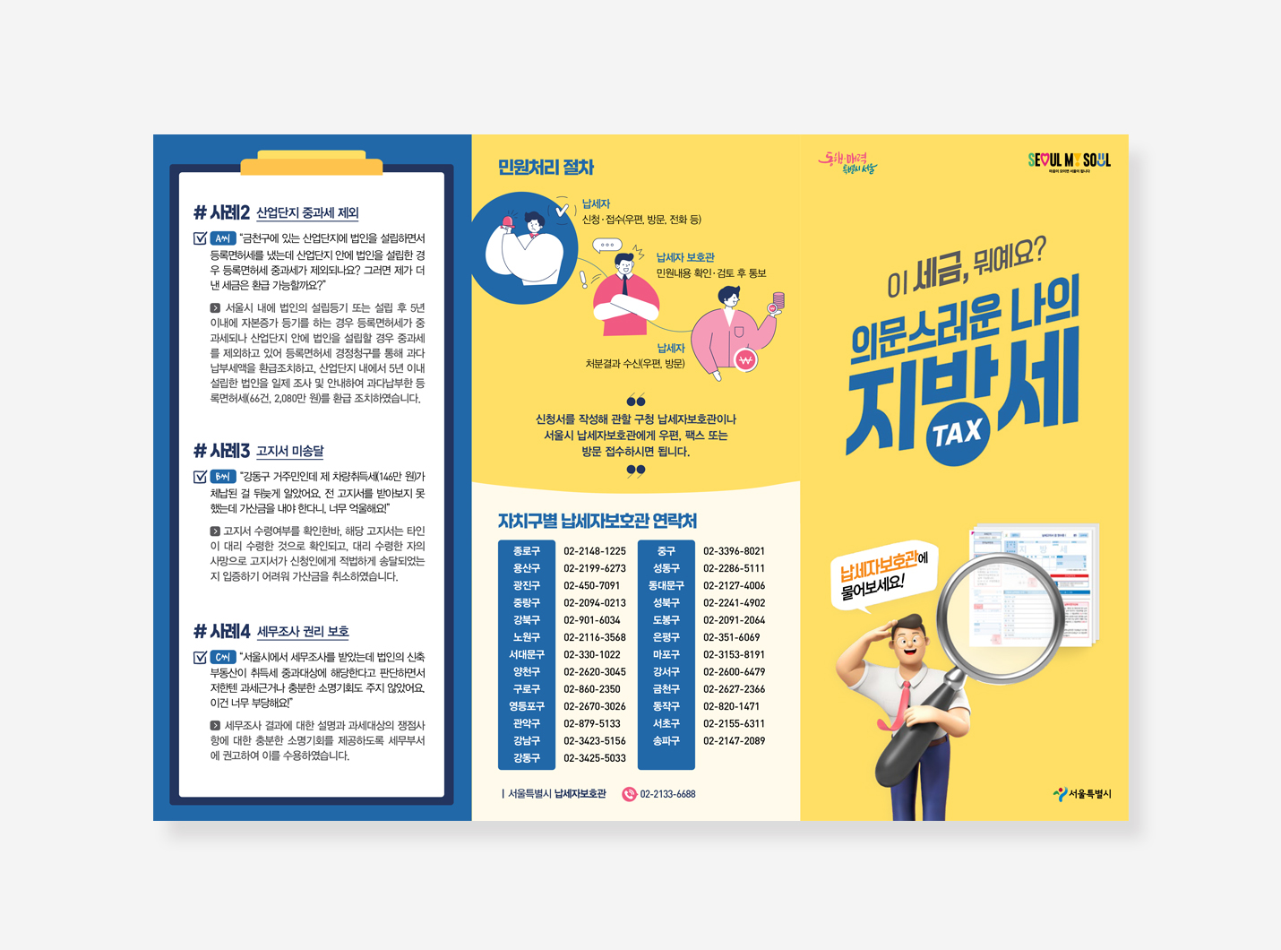 물순환정책, 납세자보호관, 공동주택, 건축허가 리플렛